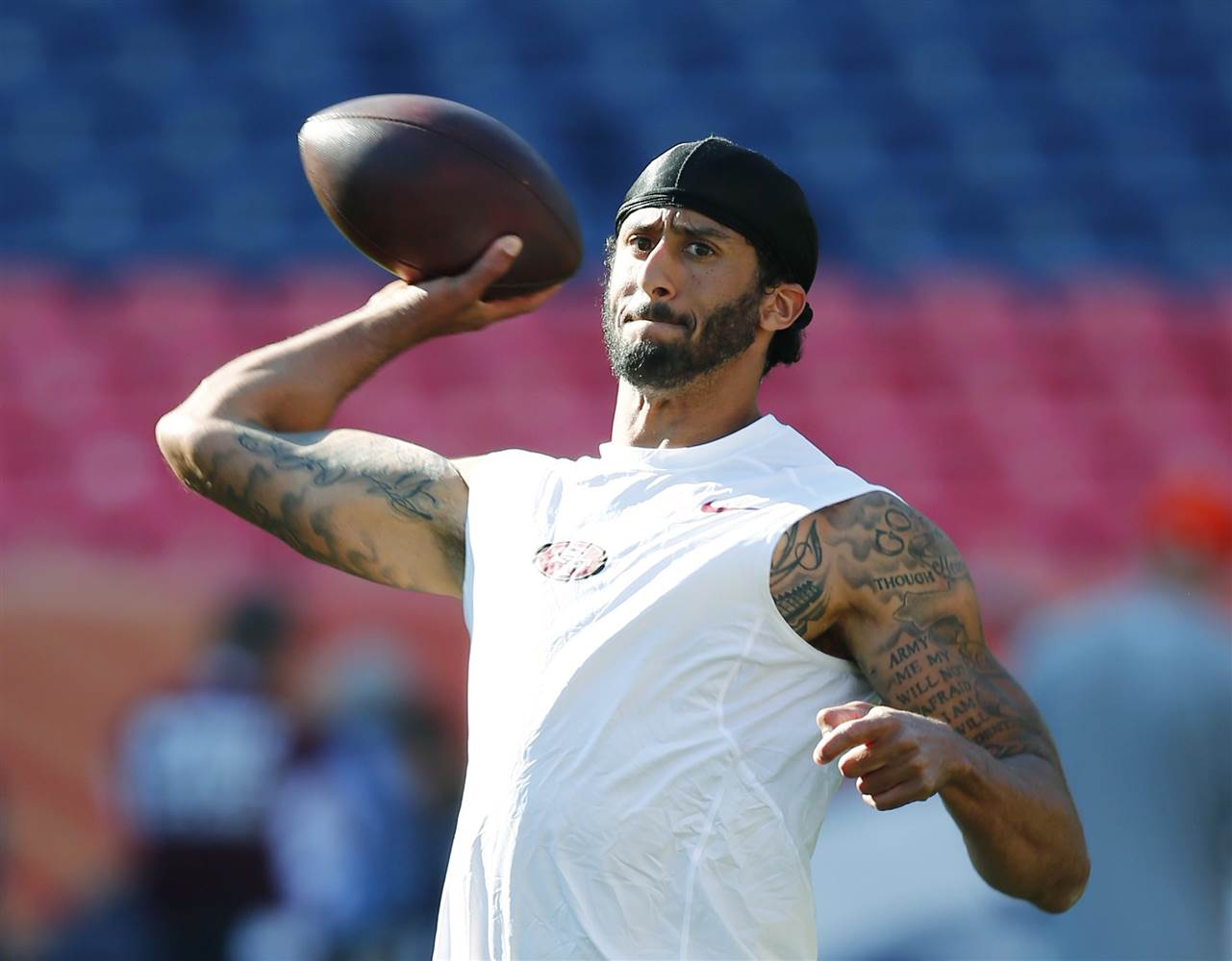 49ers Quarterback Colin Kaepernick Defends National Anthem Protest |  kcentv.com, image size:1281x1000